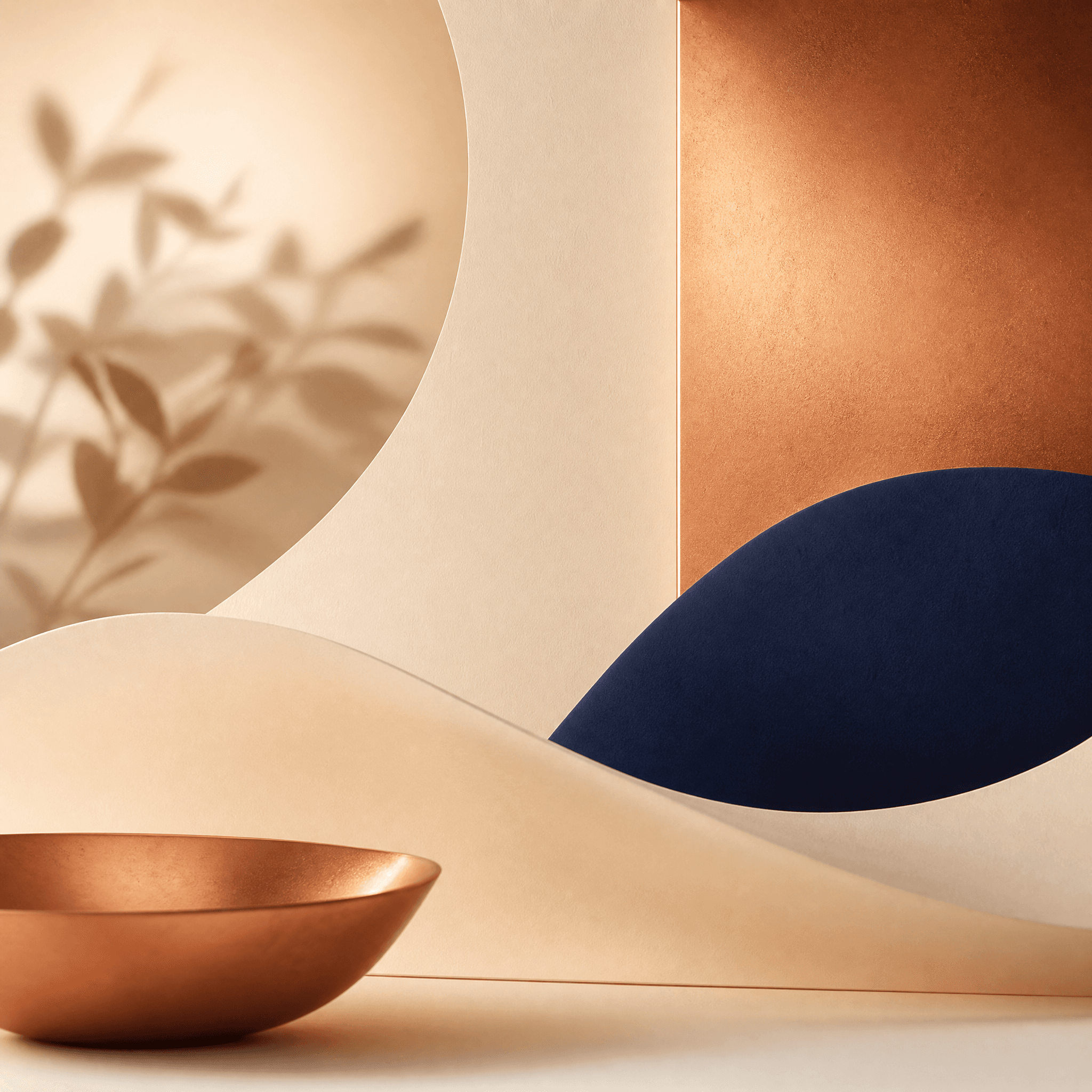 Warm brand tone mood tile